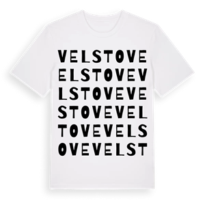 Velstove ordlek t-shirt – ekologisk bomull t-shirt från Pinshirt