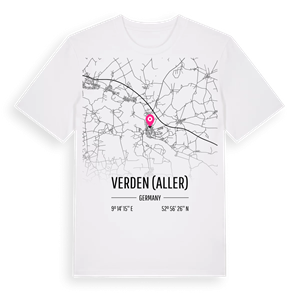 Verden (Aller) karta t-shirt – ekologisk bomull t-shirt från Pinshirt