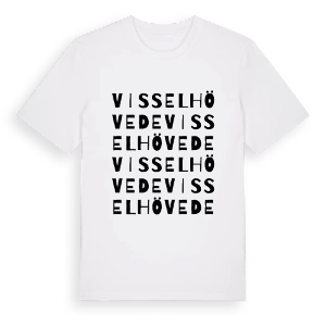 Visselhövede ordlek t-shirt – ekologisk bomull t-shirt från Pinshirt