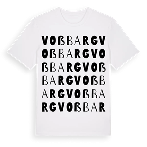Voßbarg ordlek t-shirt – ekologisk bomull t-shirt från Pinshirt