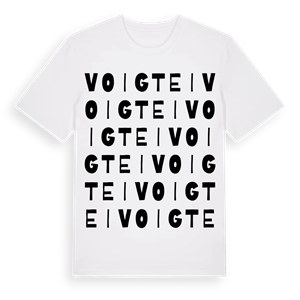 Voigtei ordlek t-shirt – ekologisk bomull t-shirt från Pinshirt