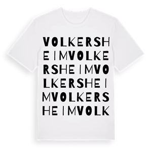 Volkersheim ordlek t-shirt – ekologisk bomull t-shirt från Pinshirt