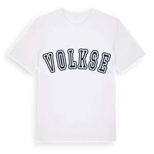 Volkse college t-shirt – ekologisk bomull t-shirt från Pinshirt