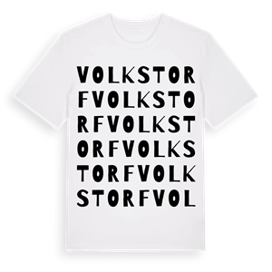 Volkstorf ordlek t-shirt – ekologisk bomull t-shirt från Pinshirt