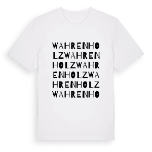 Wahrenholz ordlek t-shirt – ekologisk bomull t-shirt från Pinshirt