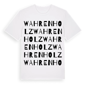 Wahrenholz ordlek t-shirt – ekologisk bomull t-shirt från Pinshirt