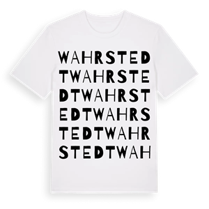 Wahrstedt ordlek t-shirt – ekologisk bomull t-shirt från Pinshirt