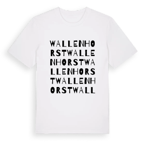 Wallenhorst ordlek t-shirt – ekologisk bomull t-shirt från Pinshirt