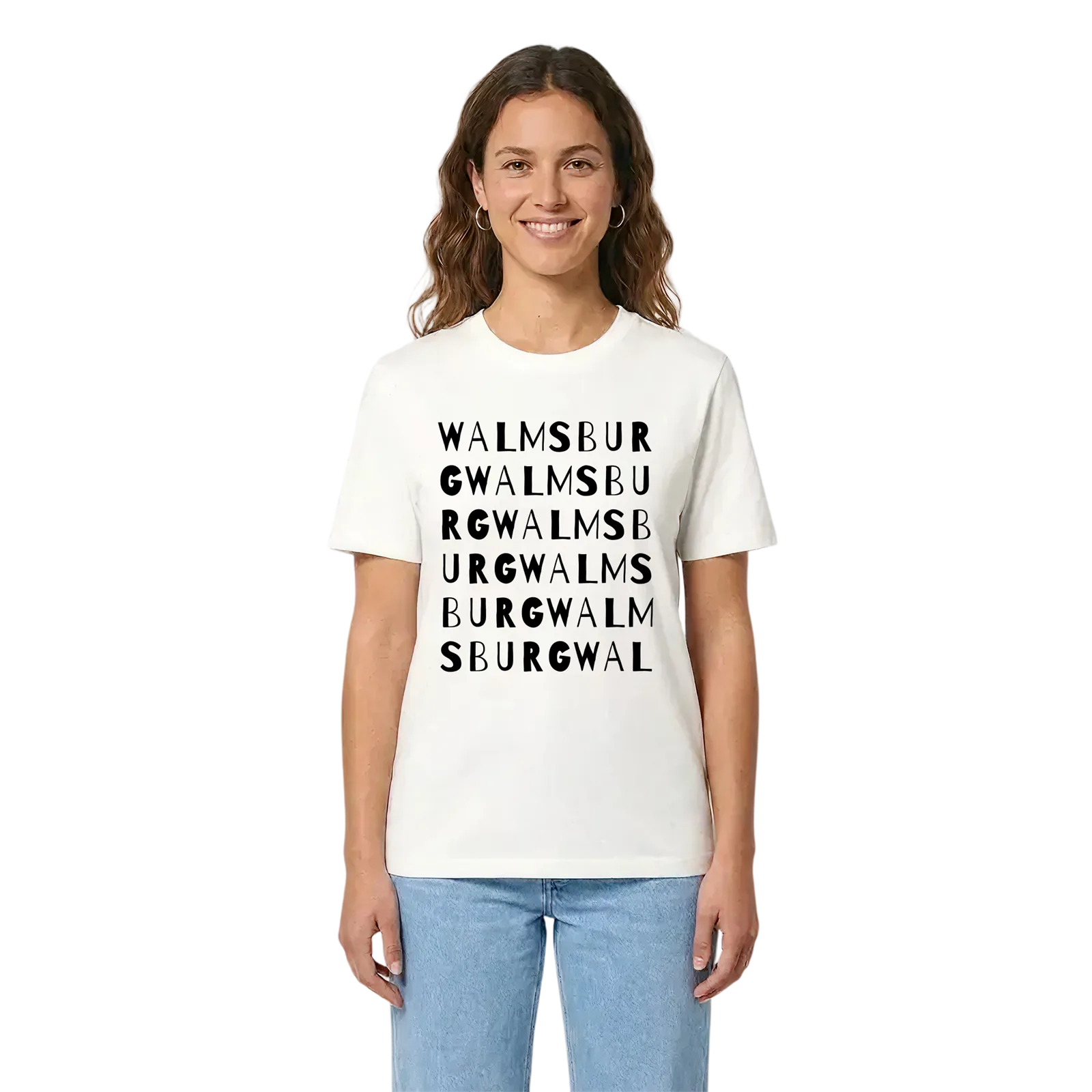 Walmsburg ordlek t-shirt – White, i miljö