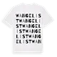 Wangelist ordlek t-shirt