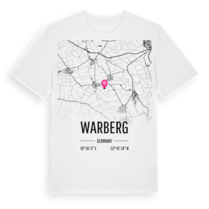 Warberg karta t-shirt – ekologisk bomull t-shirt från Pinshirt