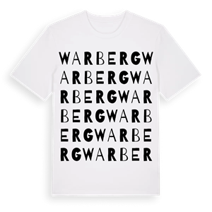 Warberg ordlek t-shirt – ekologisk bomull t-shirt från Pinshirt