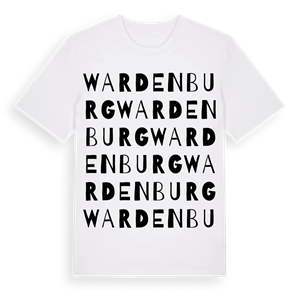 Wardenburg ordlek t-shirt – ekologisk bomull t-shirt från Pinshirt