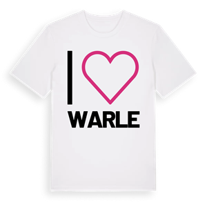 Jag älskar Warle t-shirt stort tryck – ekologisk bomull t-shirt från Pinshirt