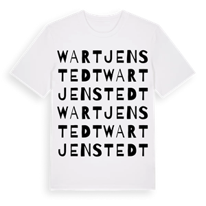Wartjenstedt ordlek t-shirt – ekologisk bomull t-shirt från Pinshirt