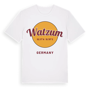 Watzum cirkel t-shirt – ekologisk bomull t-shirt från Pinshirt