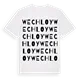Wechloy ordlek t-shirt