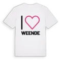 Jag älskar Weende t-shirt stort tryck