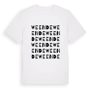 Weende ordlek t-shirt – ekologisk bomull t-shirt från Pinshirt