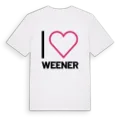 Jag älskar Weener t-shirt stort tryck