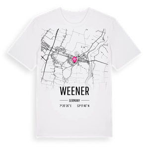 Weener karta t-shirt – ekologisk bomull t-shirt från Pinshirt