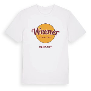 Weener cirkel t-shirt – ekologisk bomull t-shirt från Pinshirt
