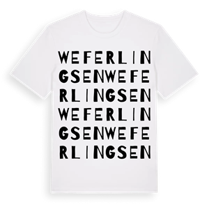 Weferlingsen ordlek t-shirt – ekologisk bomull t-shirt från Pinshirt