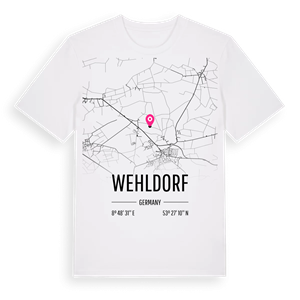 Wehldorf karta t-shirt – ekologisk bomull t-shirt från Pinshirt