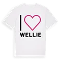 Jag älskar Wellie t-shirt stort tryck