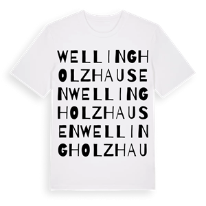 Wellingholzhausen ordlek t-shirt – ekologisk bomull t-shirt från Pinshirt