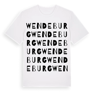 Wendeburg ordlek t-shirt – ekologisk bomull t-shirt från Pinshirt