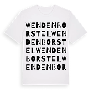Wendenborstel ordlek t-shirt – ekologisk bomull t-shirt från Pinshirt