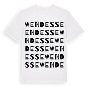 Wendesse ordlek t-shirt – ekologisk bomull t-shirt från Pinshirt