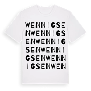 Wennigsen ordlek t-shirt – ekologisk bomull t-shirt från Pinshirt