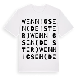 Wennigsen (Deister) ordlek t-shirt – ekologisk bomull t-shirt från Pinshirt