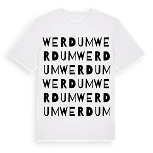 Werdum ordlek t-shirt – ekologisk bomull t-shirt från Pinshirt