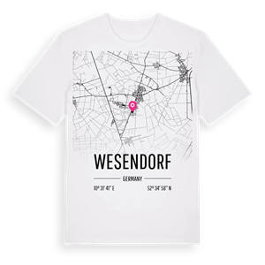 Wesendorf karta t-shirt – ekologisk bomull t-shirt från Pinshirt