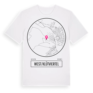 West/Klütviertel t-shirt – ekologisk bomull t-shirt från Pinshirt