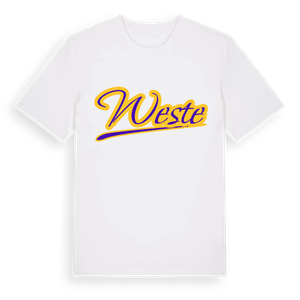 Weste baseball t-shirt – ekologisk bomull t-shirt från Pinshirt