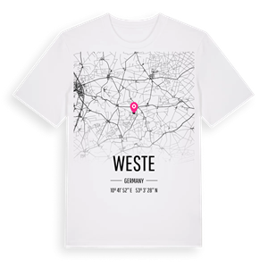 Weste karta t-shirt – ekologisk bomull t-shirt från Pinshirt