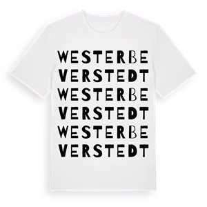 Westerbeverstedt ordlek t-shirt – ekologisk bomull t-shirt från Pinshirt