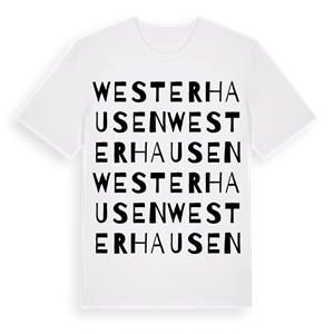 Westerhausen ordlek t-shirt – ekologisk bomull t-shirt från Pinshirt