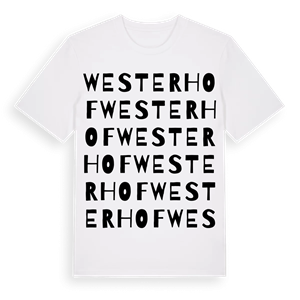 Westerhof ordlek t-shirt – ekologisk bomull t-shirt från Pinshirt