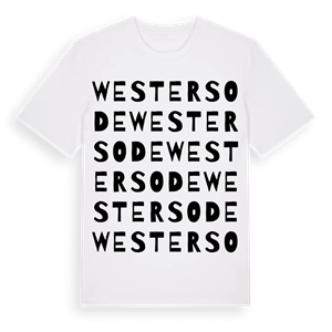 Westersode ordlek t-shirt – ekologisk bomull t-shirt från Pinshirt