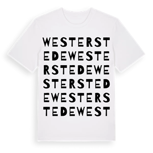 Westerstede ordlek t-shirt – ekologisk bomull t-shirt från Pinshirt