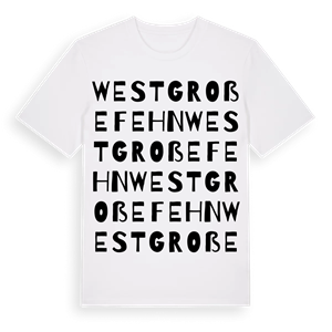 Westgroßefehn ordlek t-shirt – ekologisk bomull t-shirt från Pinshirt