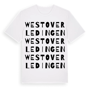Westoverledingen ordlek t-shirt – ekologisk bomull t-shirt från Pinshirt