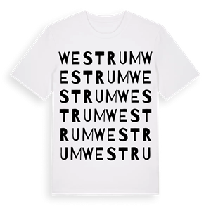 Westrum ordlek t-shirt – ekologisk bomull t-shirt från Pinshirt