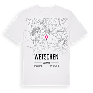 Wetschen karta t-shirt – ekologisk bomull t-shirt från Pinshirt