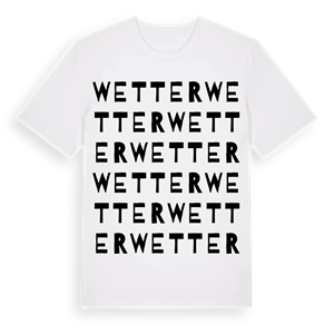 Wetter ordlek t-shirt – ekologisk bomull t-shirt från Pinshirt